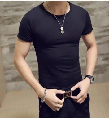 New Top Tees Man T Shirt Fitness T-shirts Mens V Neck Man T-shirt for Male Tshirts 4XL Plus Size Oversized T Shirt  Men Clothing American Fitness CLub