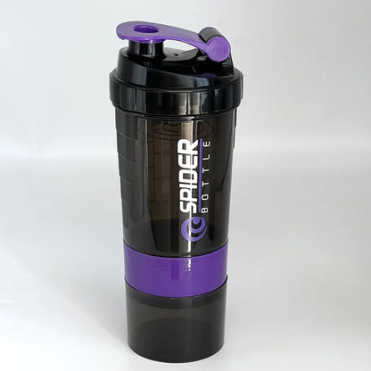 Protein Shaker Bottle Leak-Proof 3-Layer Twist off Sports Shaker Cup for Mixing Protein Powder - Portable Fitness Beverage American Fitness CLub