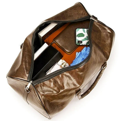 Leather Sports Bags Gym Bag Dry Wet Bag For Men Women Training For Shoes Fitness Yoga Travel Storage Luggage Shoulder Sport Bag American Fitness CLub