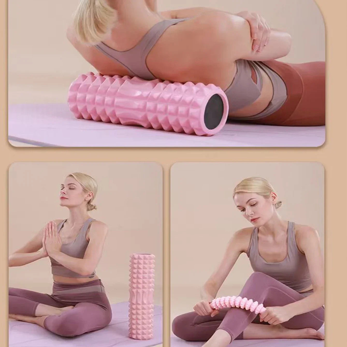 Foam Roller-for Deep Tissue Massage,Back Pain Relief Muscle Roller, Massage EVA Roller for Self Massage Exercise, Yoga, Pilates American Fitness CLub