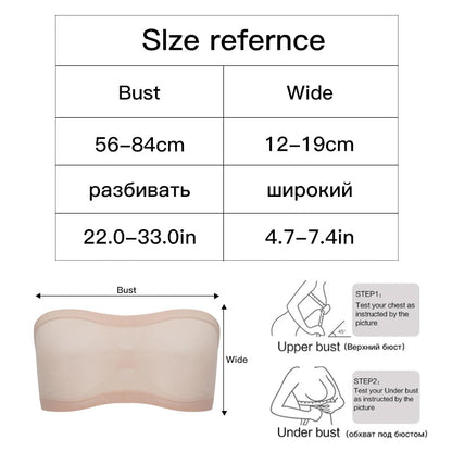 Breathable Mesh Tube Bra Strapless Crop Tops Women Sexy Bralette Shouderless Bandeau Female No Padded Underwear Seamless Tank American Fitness CLub