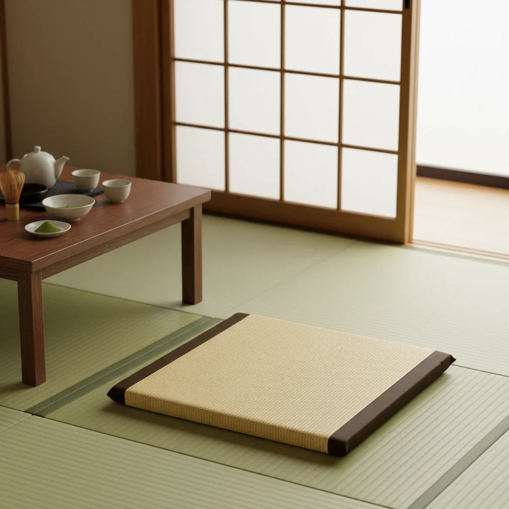 Zen Cushion Zabuton Zafu Square 55-65cm Floor Meditation Seat Japanese Floor Tatami Mat Zabuton Straw Cushion Buddha Meditation American Fitness CLub