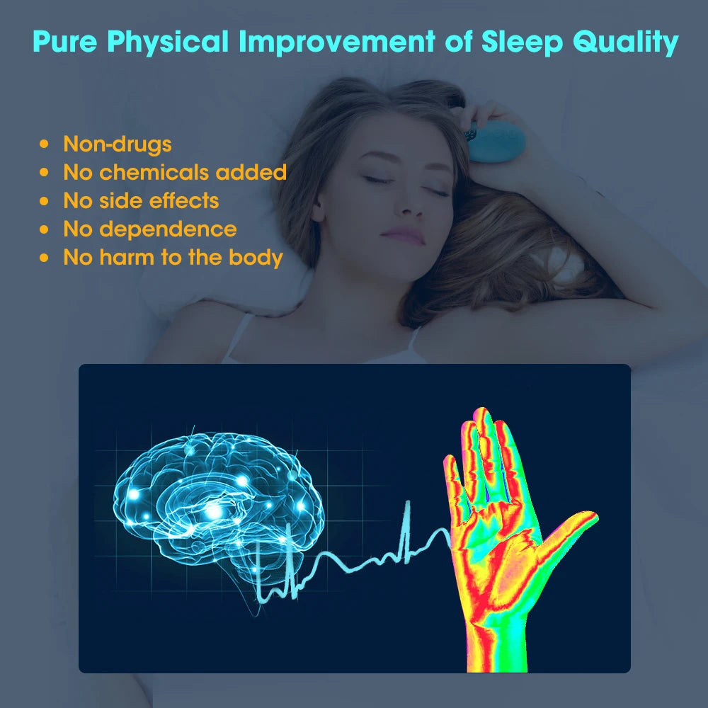 Sleep Aid Insomnia Relief Microcurrent Handheld Hypnosis CES Mental Stress Anxiety Depression Eliminat Relax with Sling Brain American Fitness CLub