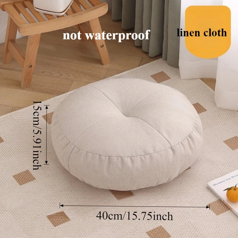 Floor Cushion Round Floor Seating Pillow Cushion Meditation Yoga Seat Kneeling Mat Thick Waterproof Cushions 방석 두꺼운 Cojín Silla American Fitness CLub