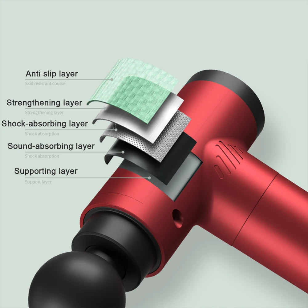 Mini Massage Gun with Multiple Adjustable Levels Portable Small Gun Electric Shock Muscle Massage Exercise and Fitness American Fitness CLub