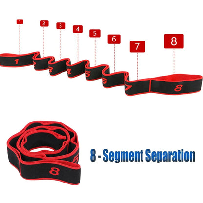 Yoga Stretch Resistance Bands Adult High Elasticity Multi-Segment Belt Yoga Assisted Stretching Belt Yoga Fitness Products American Fitness CLub