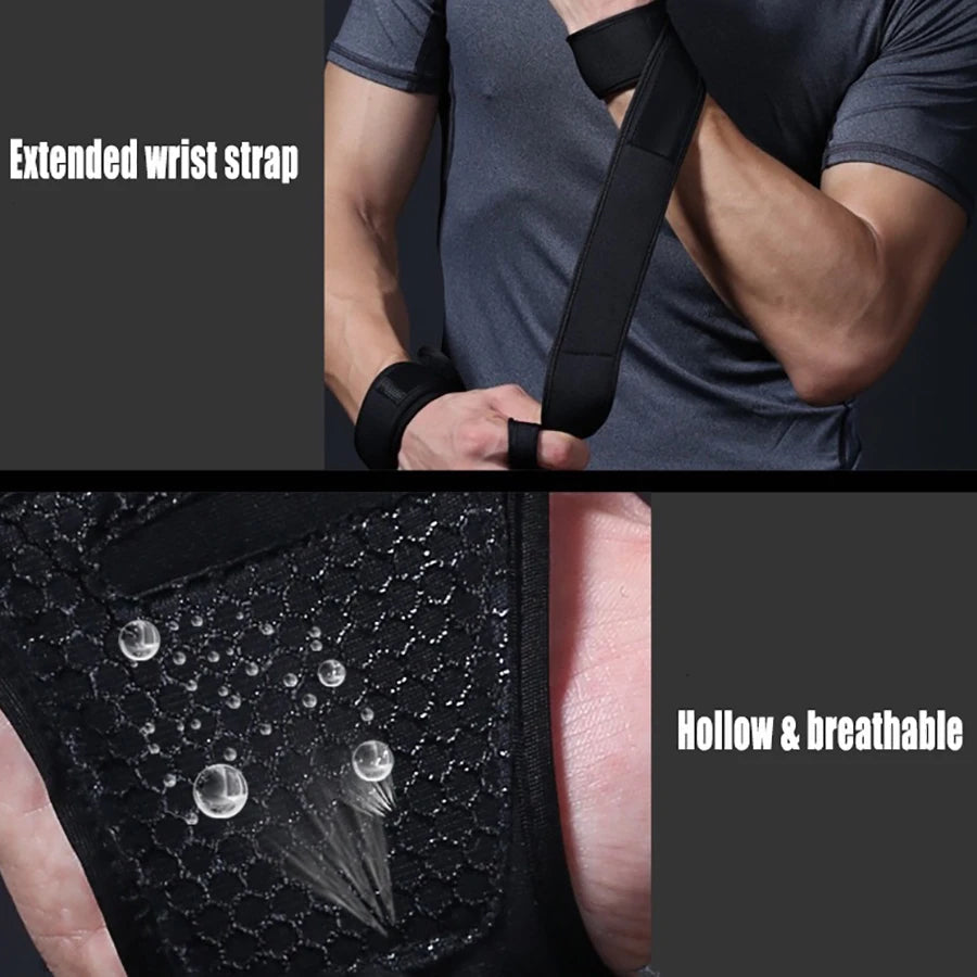 Sports Weight Lifting Workout Gloves ，with Built-in Wrist Wraps Full Palm Protection，Grip Great for Gym Pull Ups Cross Training American Fitness CLub