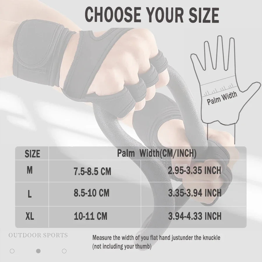 Sports Weight Lifting Workout Gloves ,with Built-in Wrist Wraps Full Palm Protection，Grip Great for Gym Pull Ups Cross Training American Fitness CLub