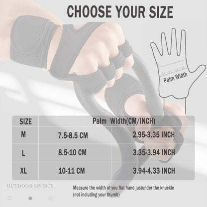 Sports Weight Lifting Workout Gloves ,with Built-in Wrist Wraps Full Palm Protection，Grip Great for Gym Pull Ups Cross Training American Fitness CLub
