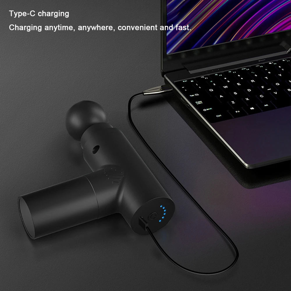 Mini Massage Gun with Multiple Adjustable Levels Portable Small Gun Electric Shock Muscle Massage Exercise and Fitness American Fitness CLub