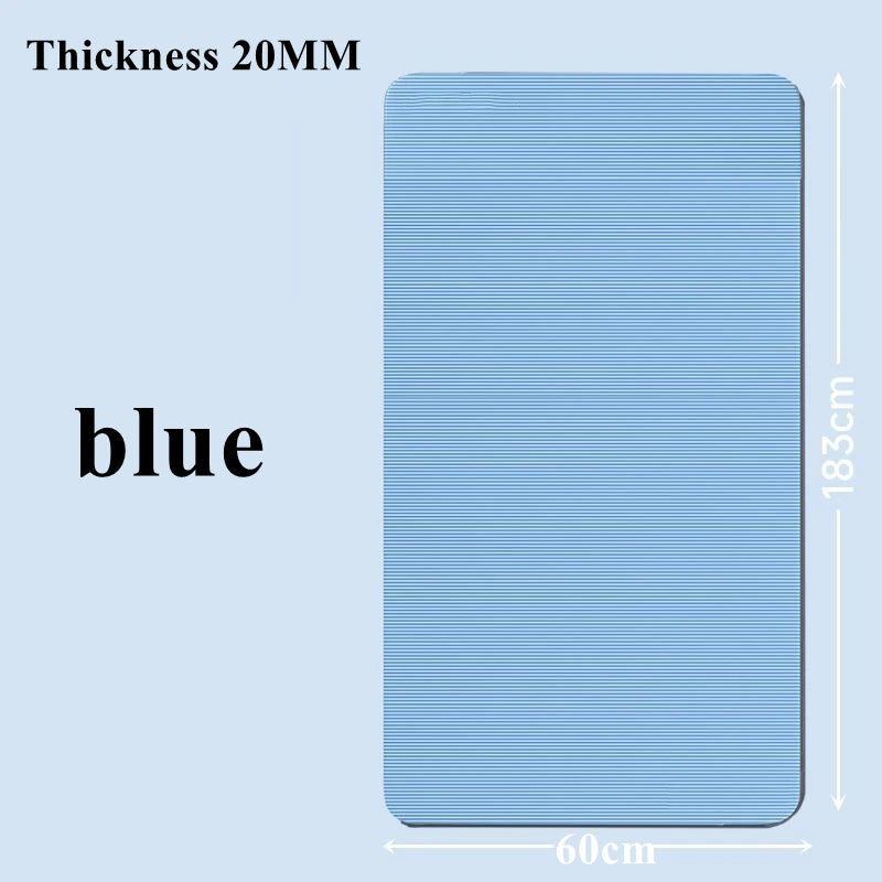 20MM 183×60cmThick Yoga Mats Anti-slip Sport Fitness Mat Blanket for Exercise Yoga and Pilates Gymnastics Mat Fitness Equipment American Fitness CLub
