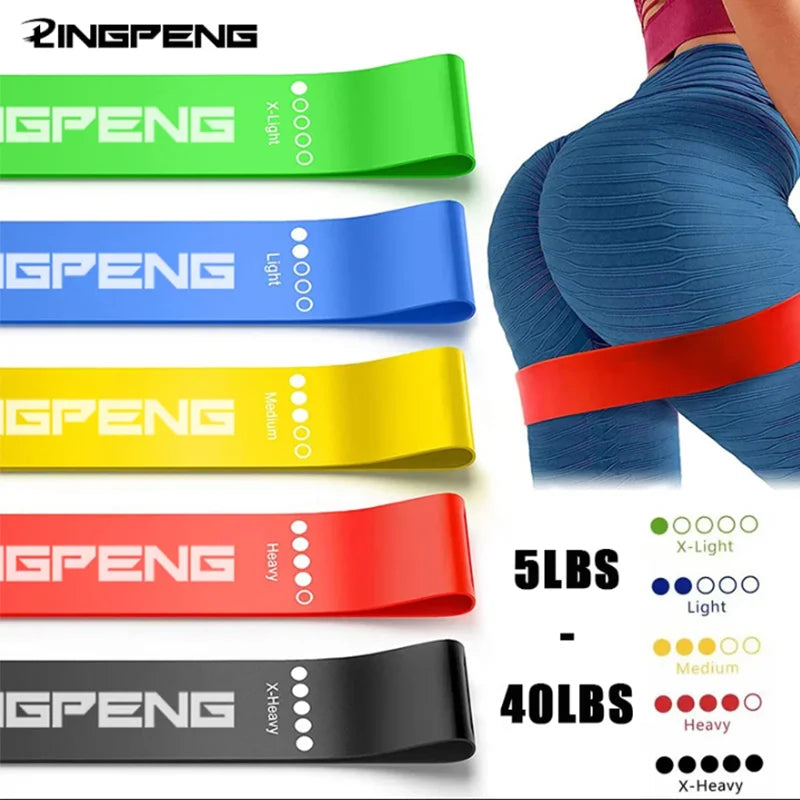 Different Resistance Bands Yoga Band Fitness Exercise Training Hip Tension Band Leg Squat Dance Elastic Loop Stretch Band American Fitness CLub