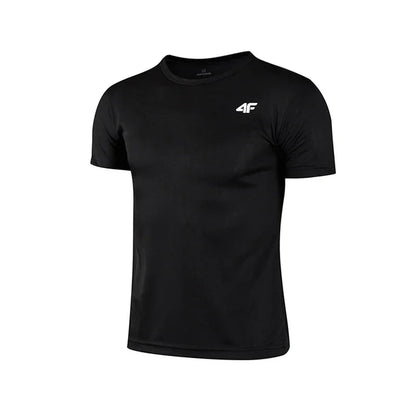 Men's Summer Exercise Trainning T-shirt High Quality Breathable Quick Dry Short Sleeved Top Marathon Gym Fitness Basketball Tees American Fitness CLub