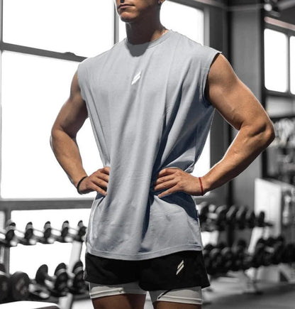 NEW Summer Fitness Sports Tank Top Men Breathable Loose Mesh Training Sleeveless T-shirt Quick Drying vest male Fitness Clothing American Fitness CLub
