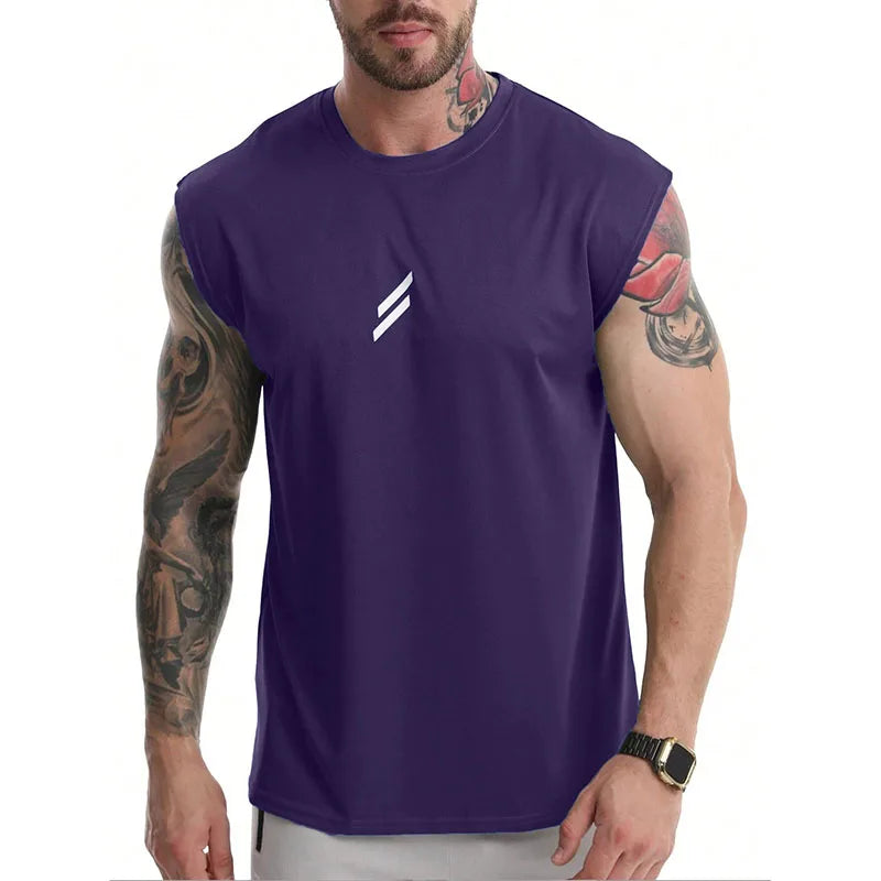 NEW Summer Fitness Sports Tank Top Men Breathable Loose Mesh Training Sleeveless T-shirt Quick Drying vest male Fitness Clothing American Fitness CLub