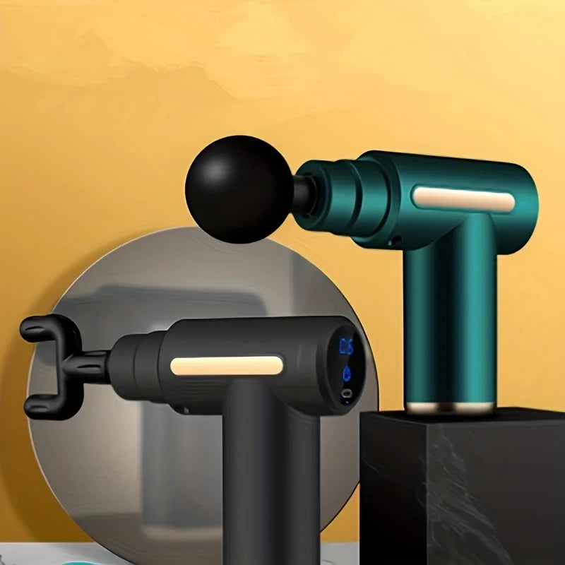 1 Massage Gun, Deep Muscle Handheld Massager for Body, Back and Neck Pain, Ultra-Compact and Elegant Design, High Torque Drive, 6 Modes and 6 Gears American Fitness CLub