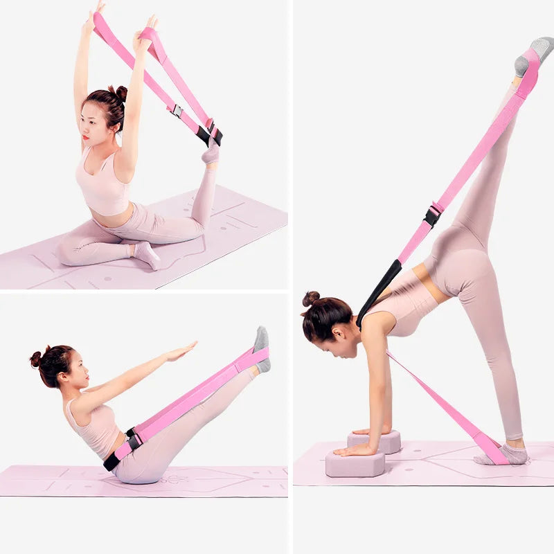 Dance Stretching Band, Yoga Belt, Pilates Equipment, Gymnastics training band, Stretch Belt Suitable for Adults and Children American Fitness CLub