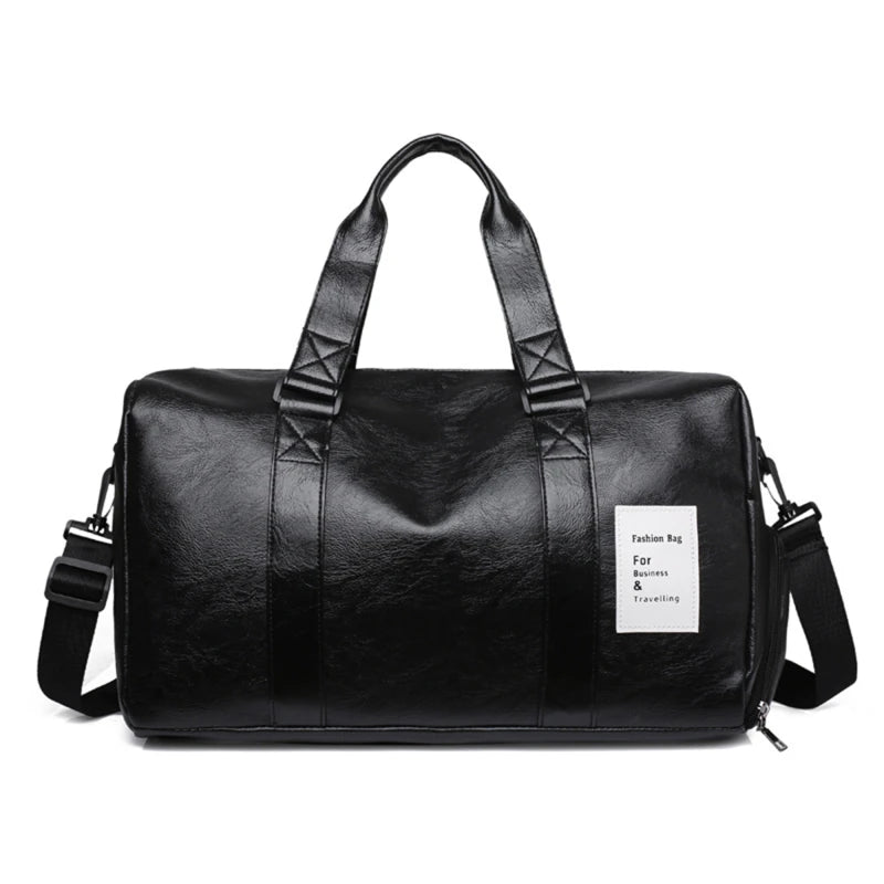 Gym Bag Leather Sports Bags Dry Wet Bags For Men Women Training for Shoes Fitness Yoga Travel Storage Luggage Shoulder Sport Bag American Fitness CLub