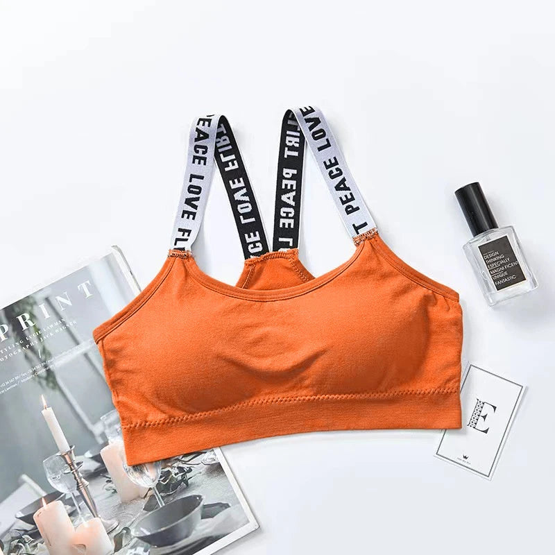 Women Sexy Sports Bra Tops For Gym Top Fitness Yoga Female Pad Sportswear Vest Tank Tops Sport Push Up Sports Bras Underwear American Fitness CLub