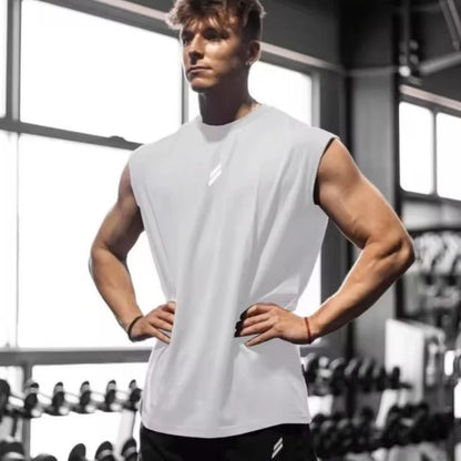 NEW Summer Fitness Sports Tank Top Men Breathable Loose Mesh Training Sleeveless T-shirt Quick Drying vest male Fitness Clothing American Fitness CLub