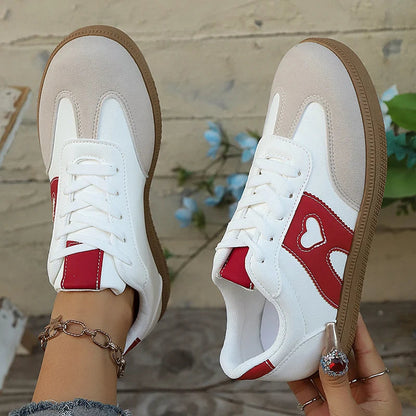 Lightweight Fashion Sneakers for Women Breathable Non Slip Casual Sports Shoes Woman Comfortable Lace Up Flat Sneakers Plus Size American Fitness CLub