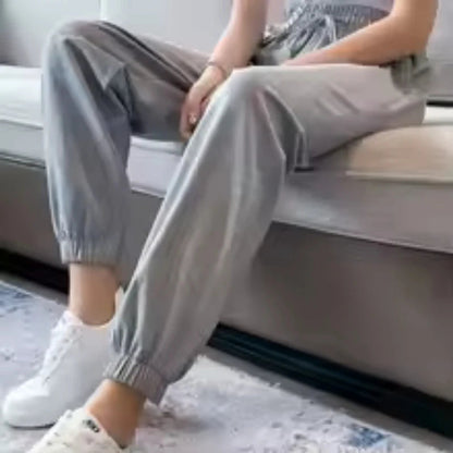 Joggers Sports Pants New Hip Hop Running Pants Drawstring Women Lady Girls Sweatpants Comfortable Oversized Female Streetwear Tr American Fitness CLub