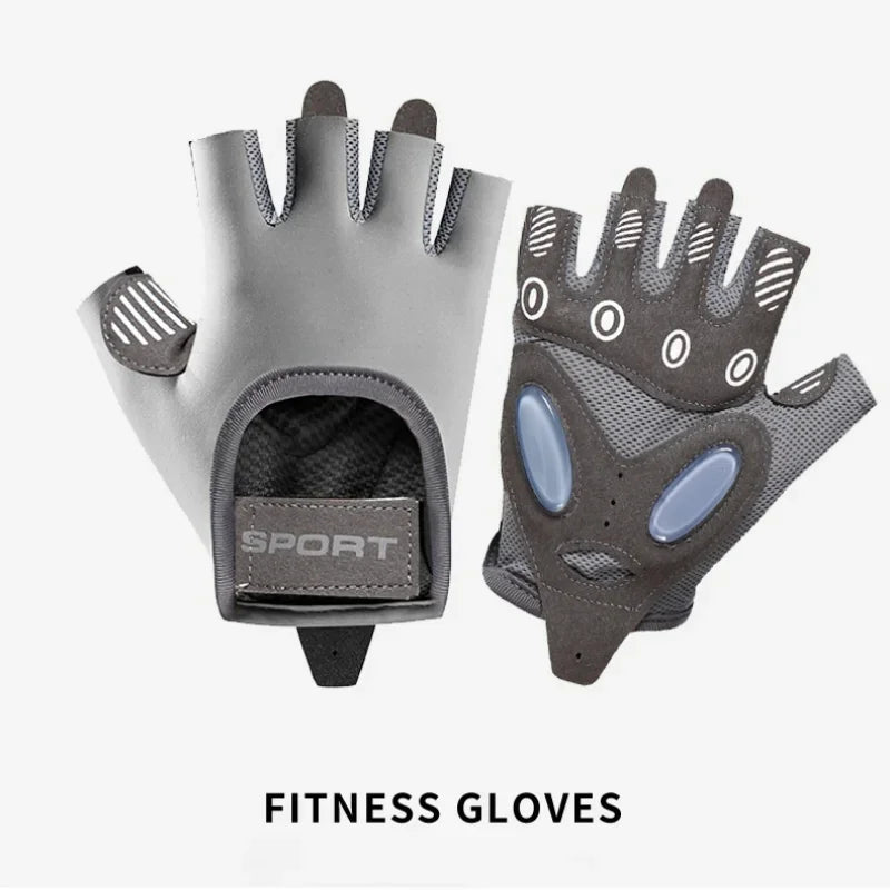 1 Pair Gym Body Building Training Fitness Gloves Sports Weight Lifting Exercise Slip-Resistant Gloves for Women Men Yoga Gloves American Fitness CLub
