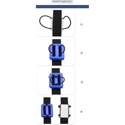 Scuba Diving Weight Fixing Plate Wear Resistant BCD Webbing Mounting Plate Diving Weight Bottom Plate Dive Accessories American Fitness CLub