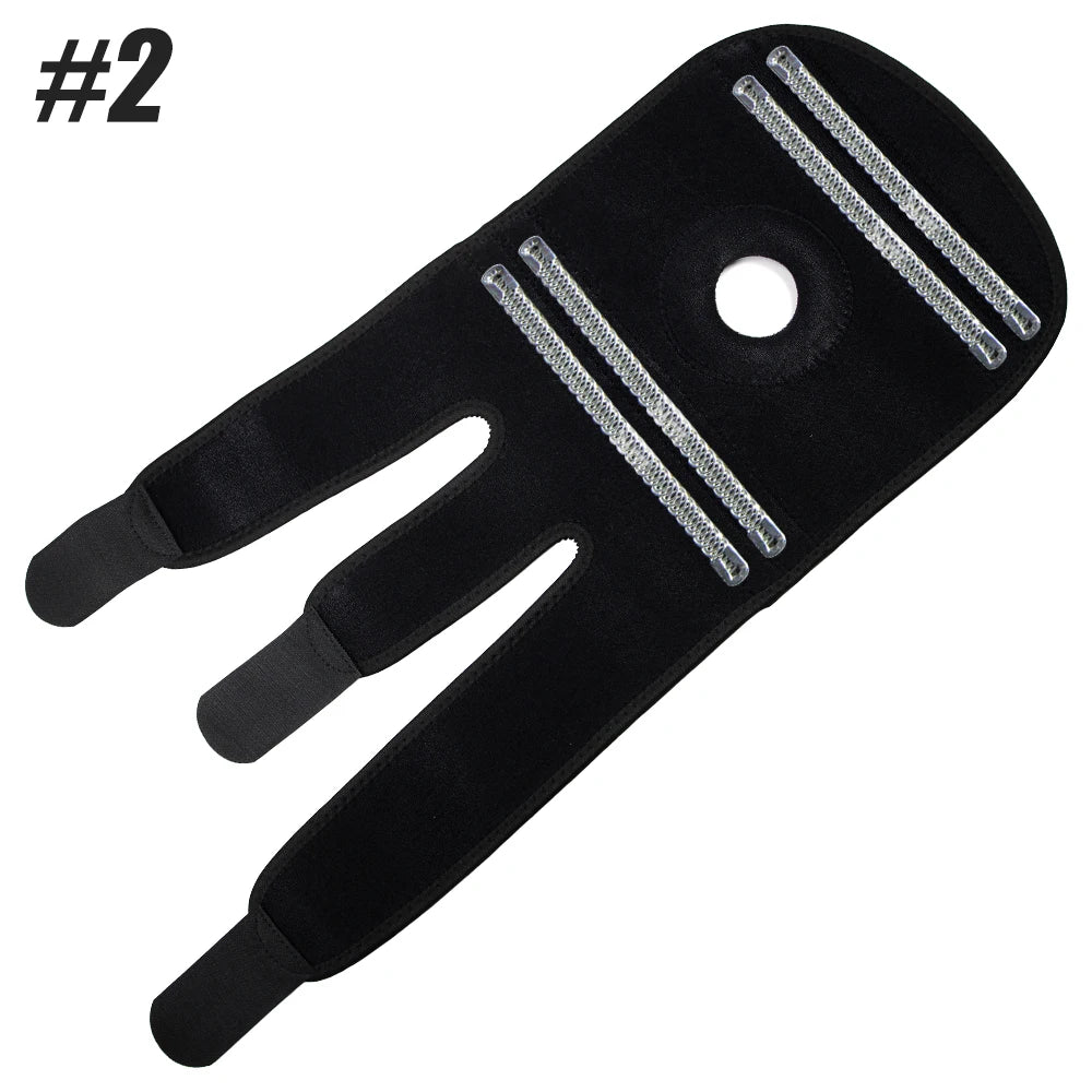 1Pcs Knee Brace with Side Stabilizers & Patella Gel Pads for Maximum Knee Pain Support and Fast Recovery for Men and Women American Fitness CLub