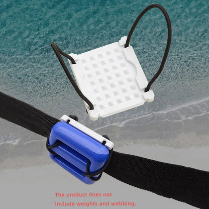 Scuba Diving Weight Fixing Plate Wear Resistant BCD Webbing Mounting Plate Diving Weight Bottom Plate Dive Accessories American Fitness CLub