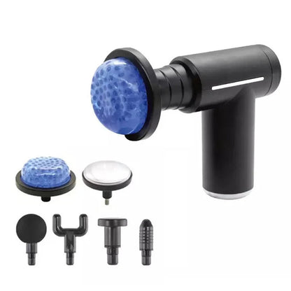 Professional Level Muscle Massage Gun Relaxation Intelligent Exercise Fitness Massager Cold And Hot Compress Fascia Gun 6 Heads American Fitness CLub