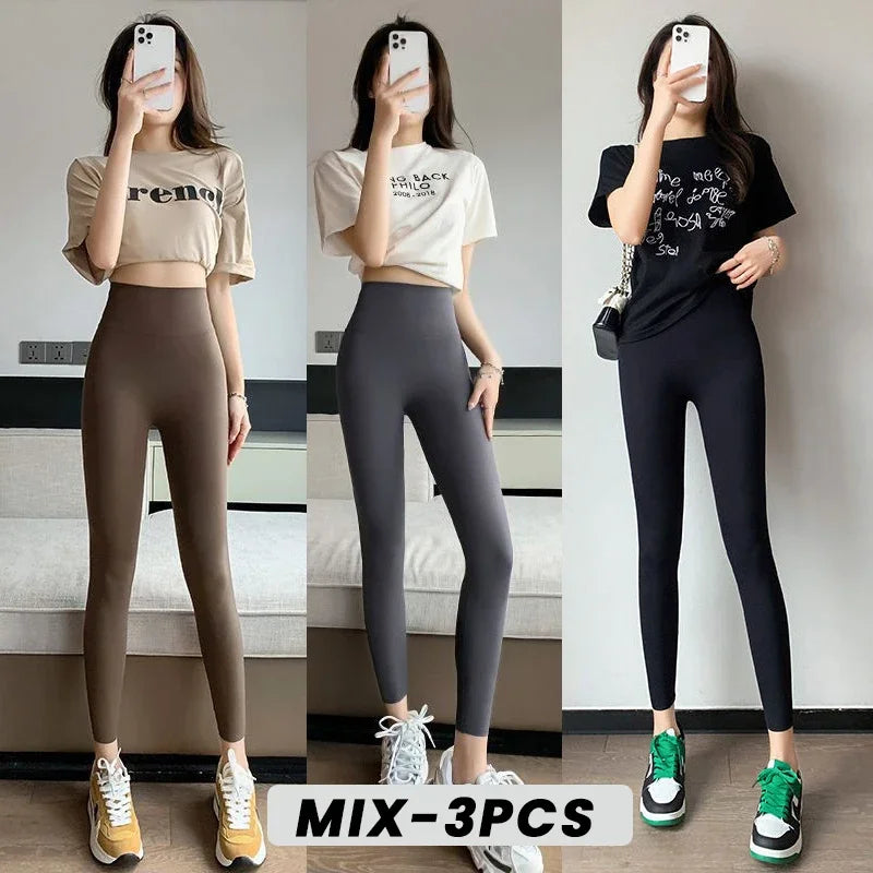 Womens High Waisted Seamless Leggings Sports Fitness Yoga Pants Gym Leggings Womens Elastic Shark Pants Cycling Pants Summer American Fitness CLub